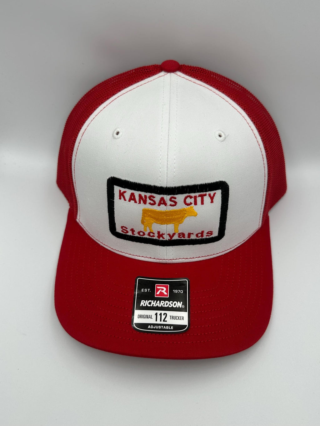 Kansas City  Stockyards Truckers Cap Red
