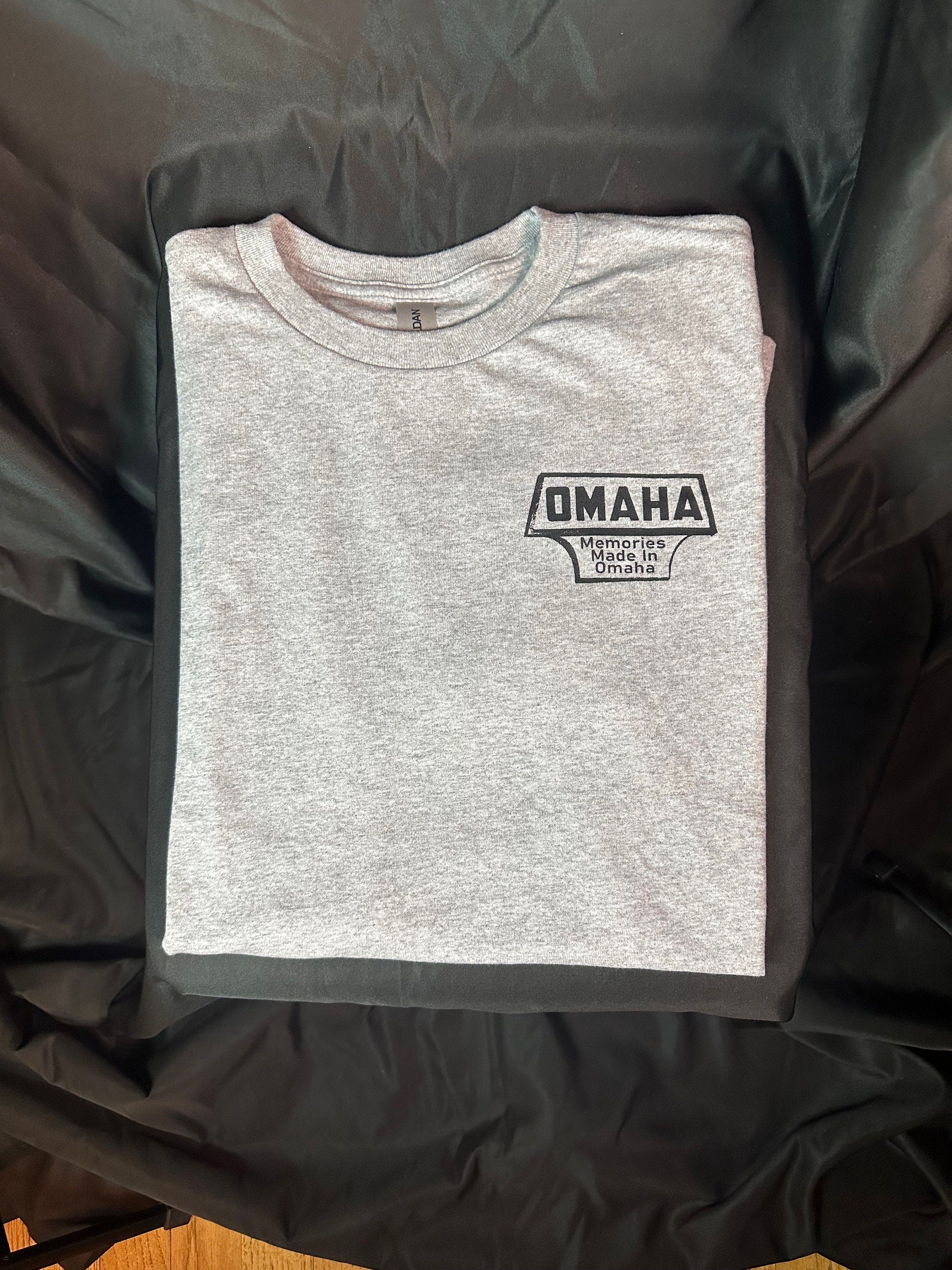 Memories Made In Omaha Signs Grey