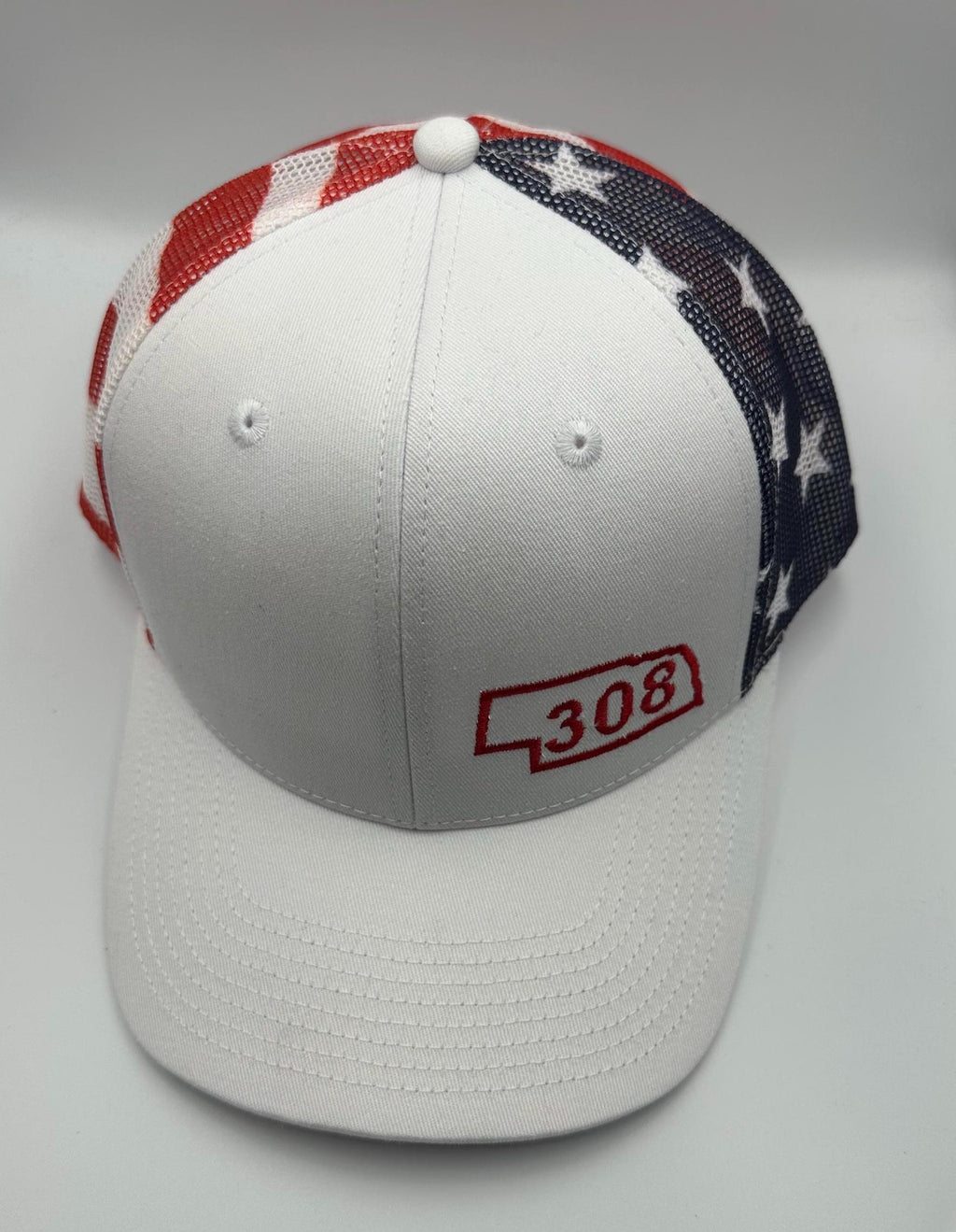 308  Stars & Stripes Truckers Hat