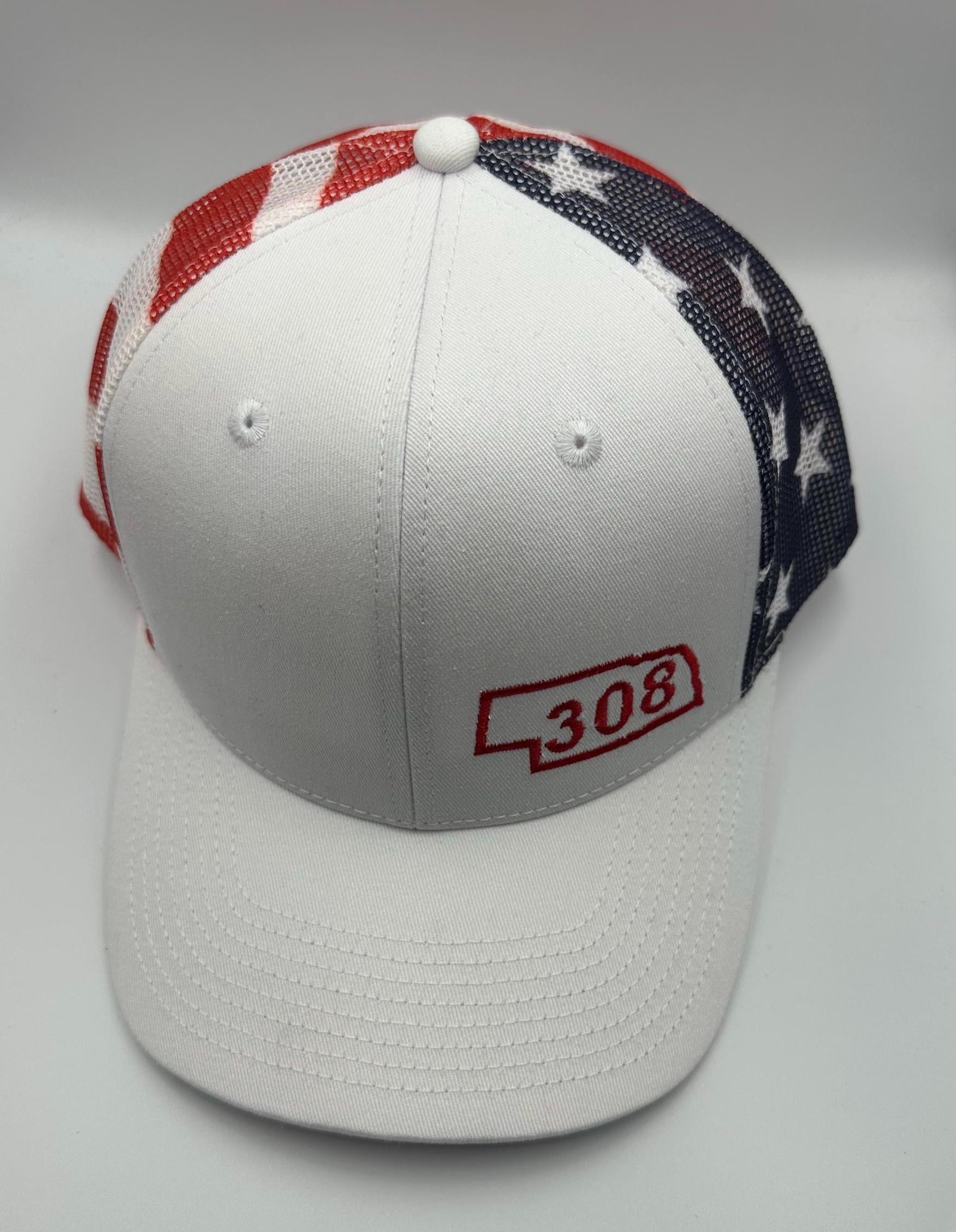 308  Stars & Stripes Truckers Hat