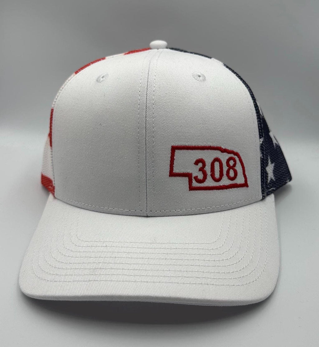 308  Stars & Stripes Truckers Hat