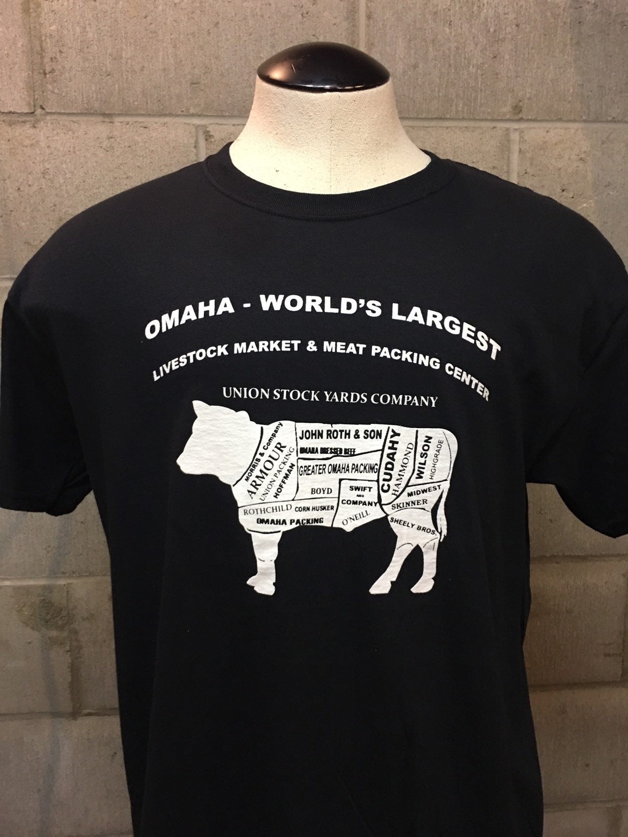 Stockyards Meat Packing T-Shirt Black