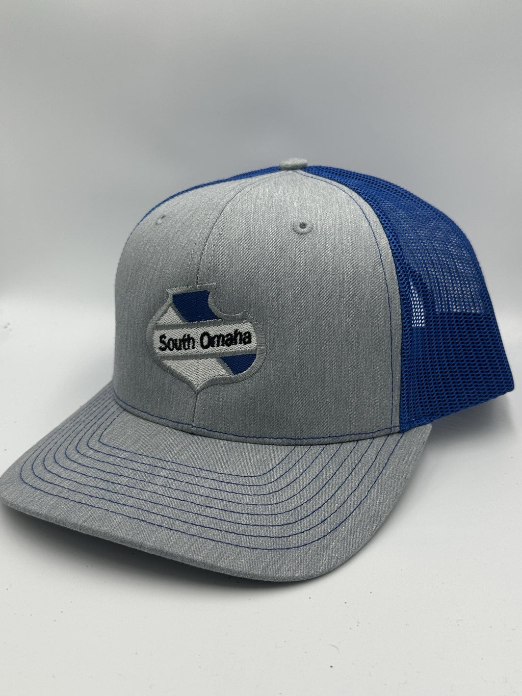 South Omaha Sheild Cap Royal and Grey