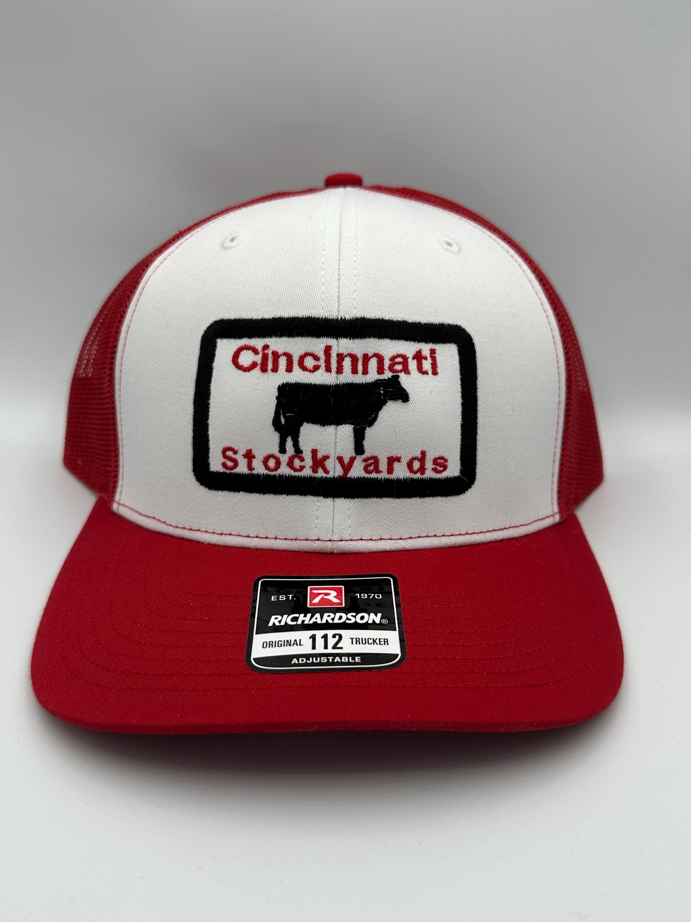 Cincinnati Stockyards Truckers Cap Red