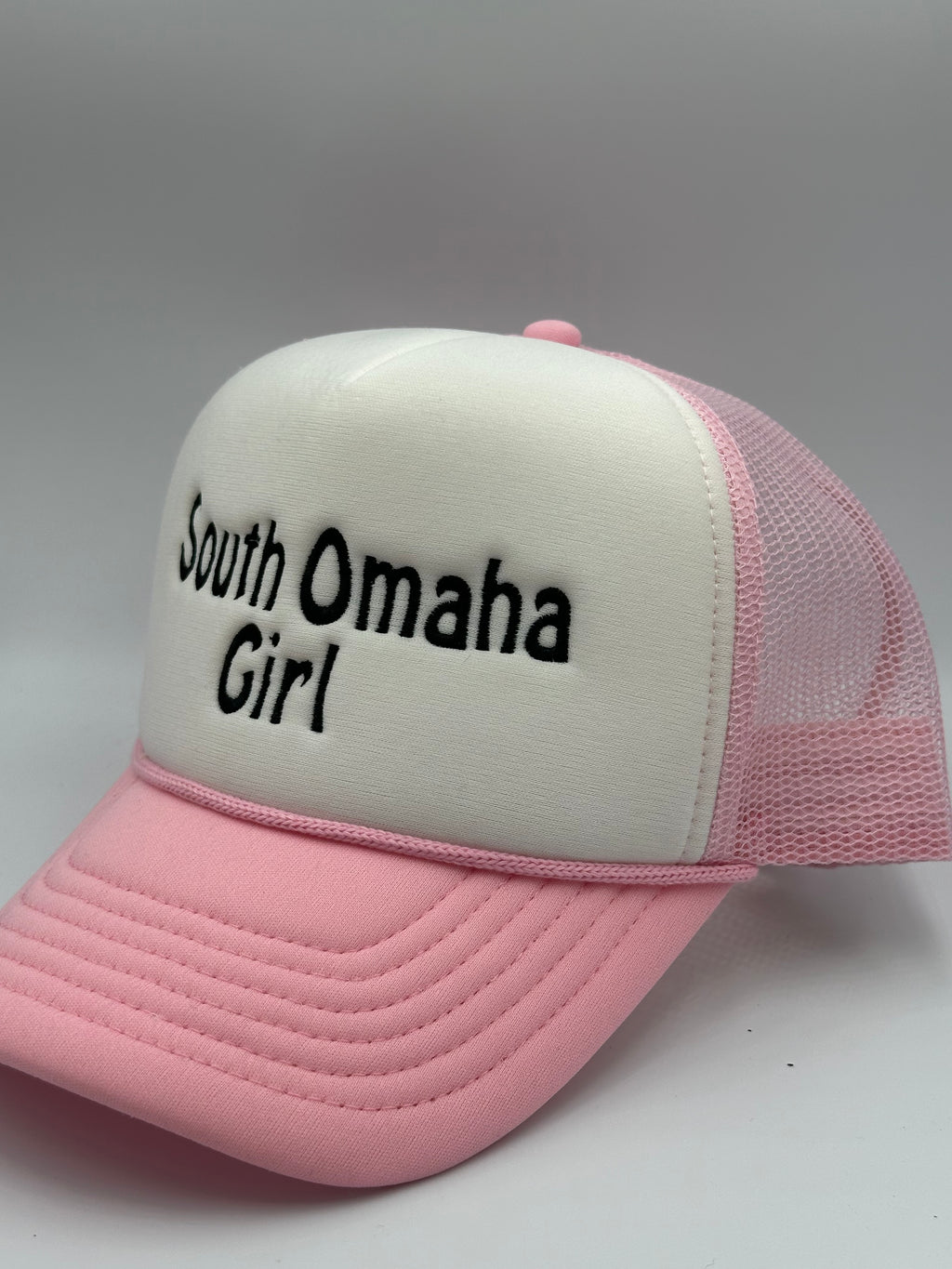 South Omaha Girl Hat Foamie Pink