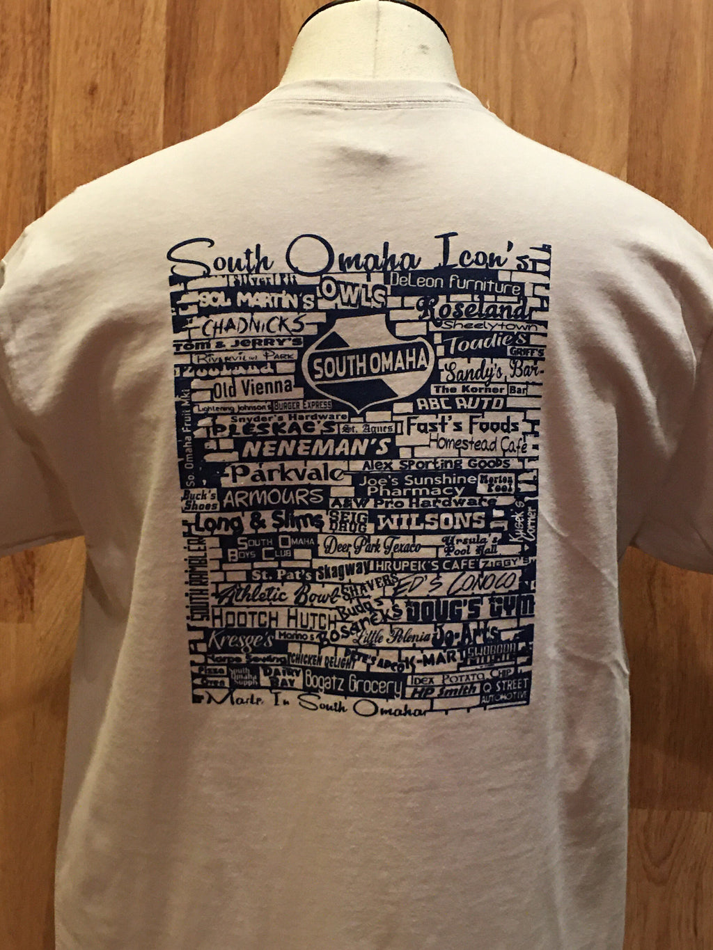Icon’s Mural (Ice Grey) Made In South Omaha T-Shirt