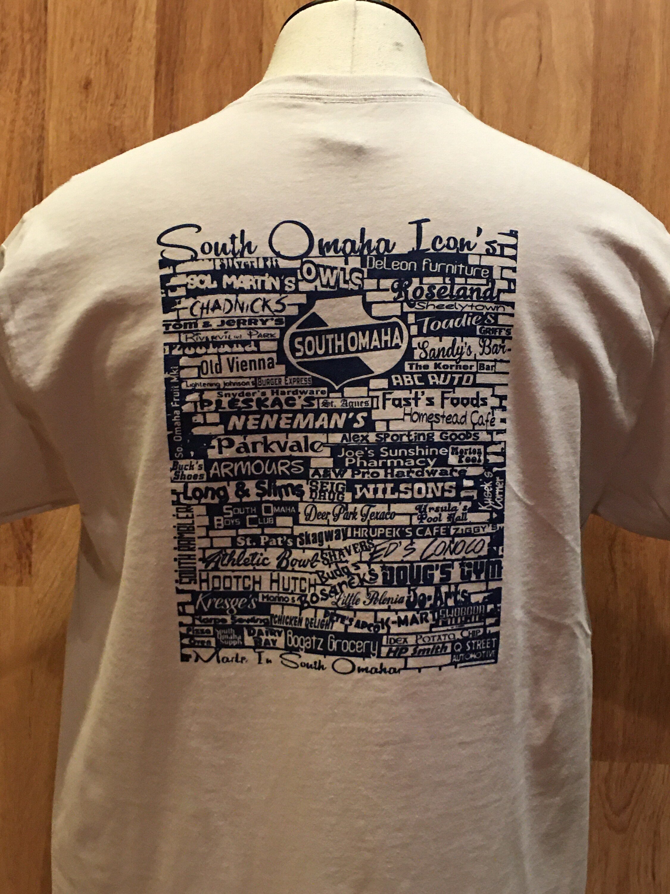Icon’s Mural (Ice Grey) Made In South Omaha T-Shirt