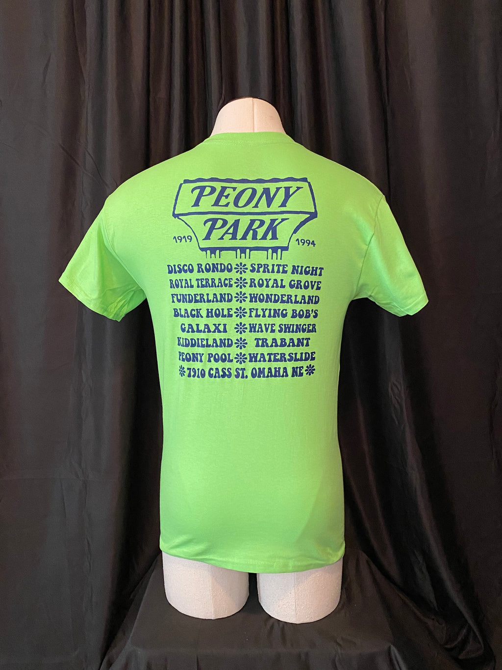 Peony Park Memories Shirt Lime Green