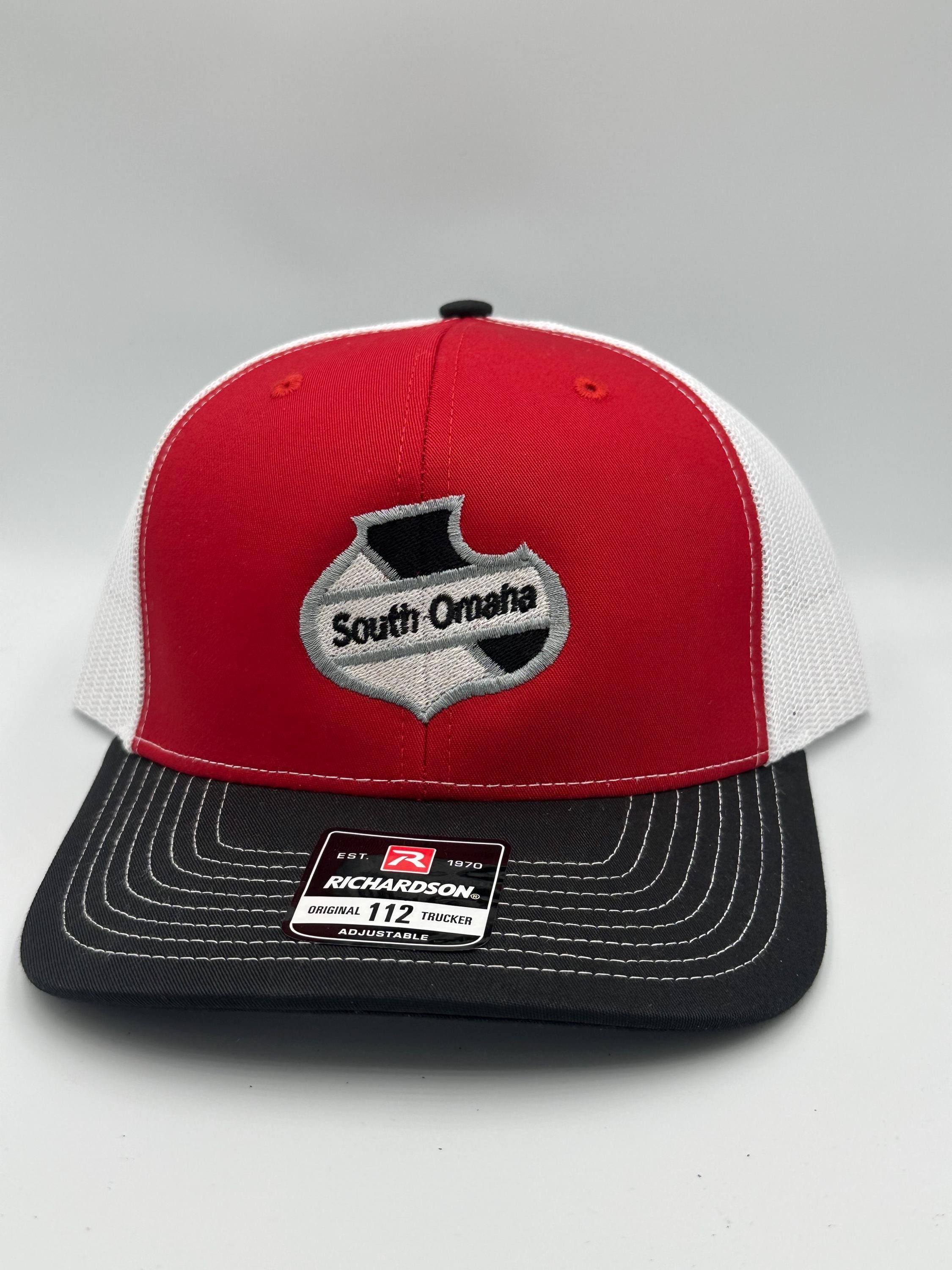 South Omaha Sheild Cap Red & Black