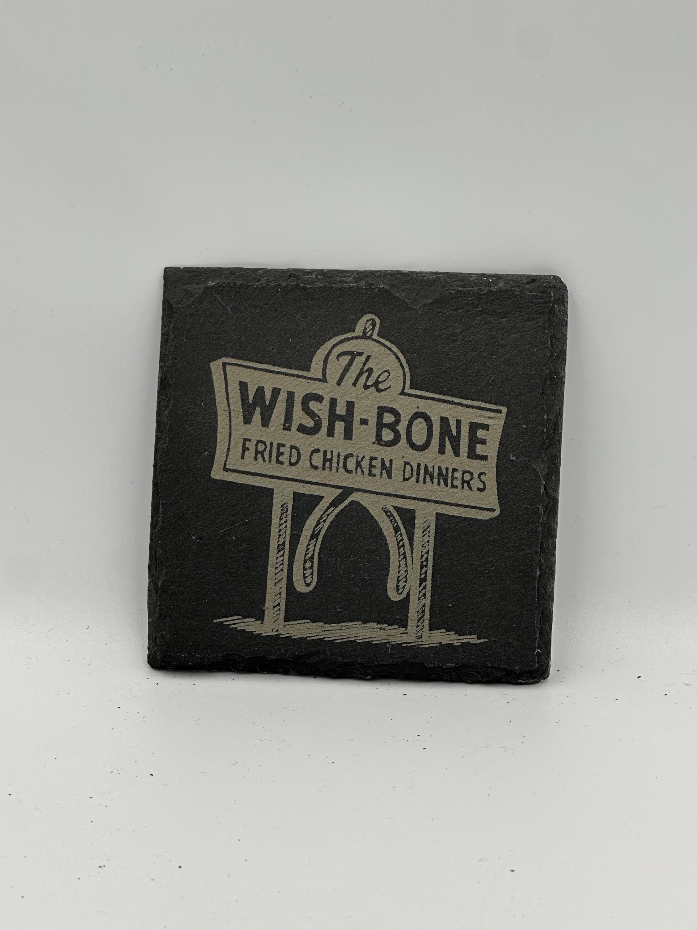 Wishbone Restaurant Slate Coaster