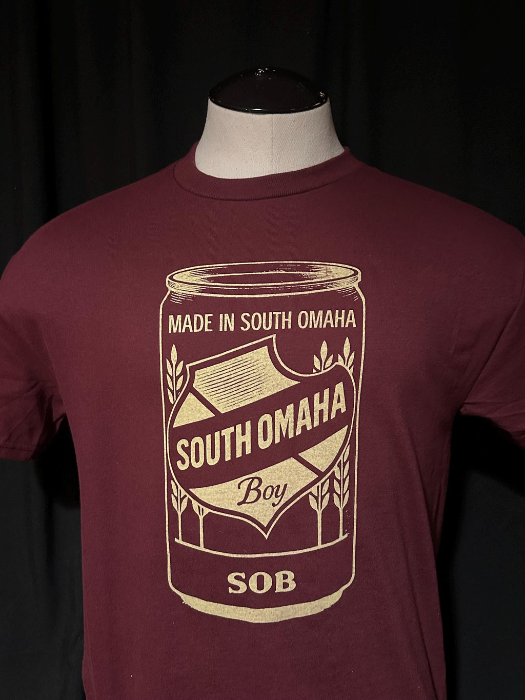 Can of SOB T-Shirt Made In South Omaha