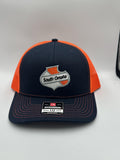 South Omaha Sheild Cap Navy & Orange
