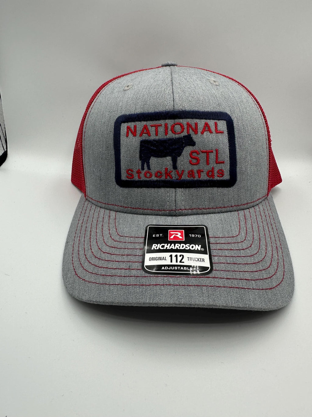 St. Louis National  Stockyards Truckers Cap Red