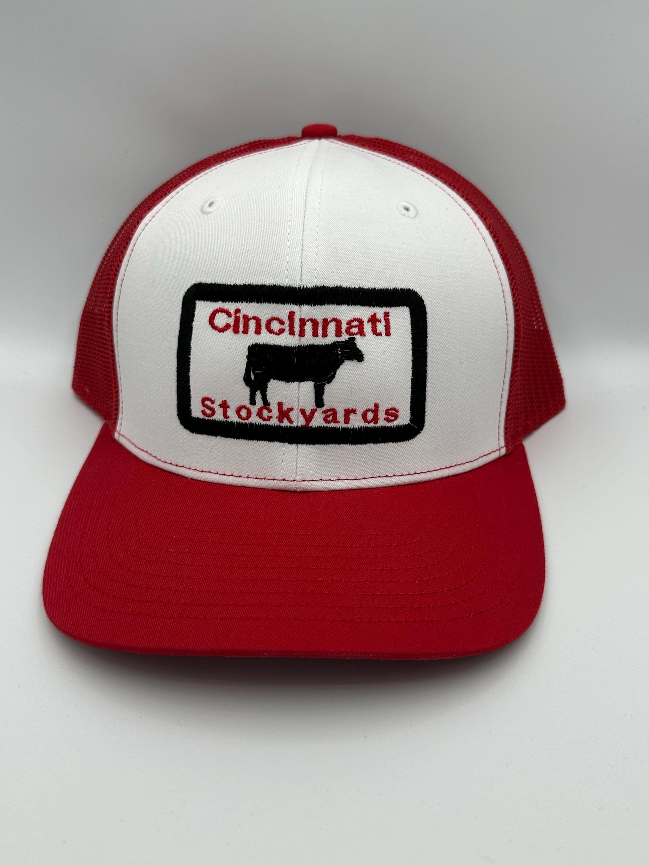 Cincinnati Stockyards Truckers Cap Red