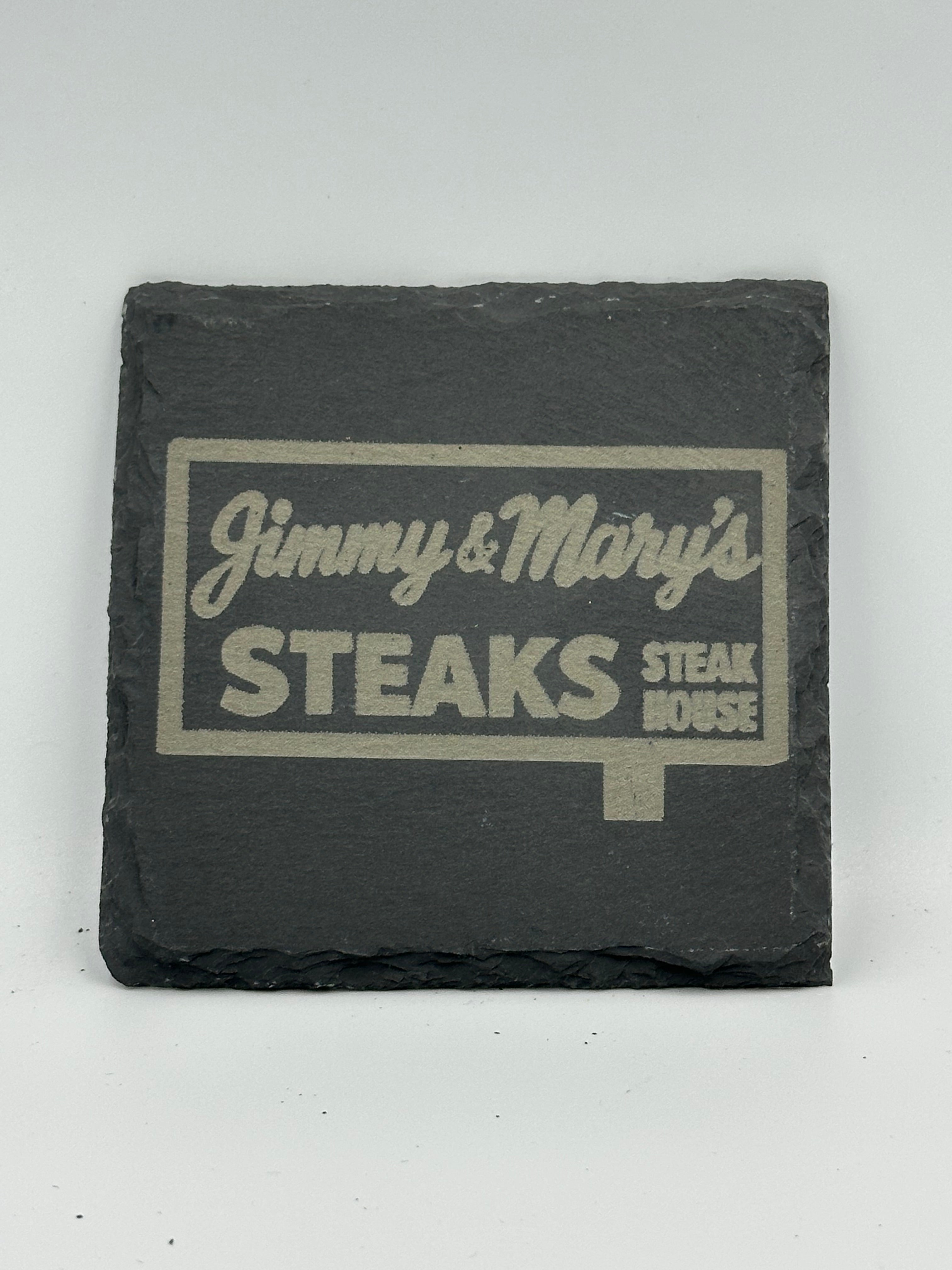 Jimmy & Mary’s Slate Coaster
