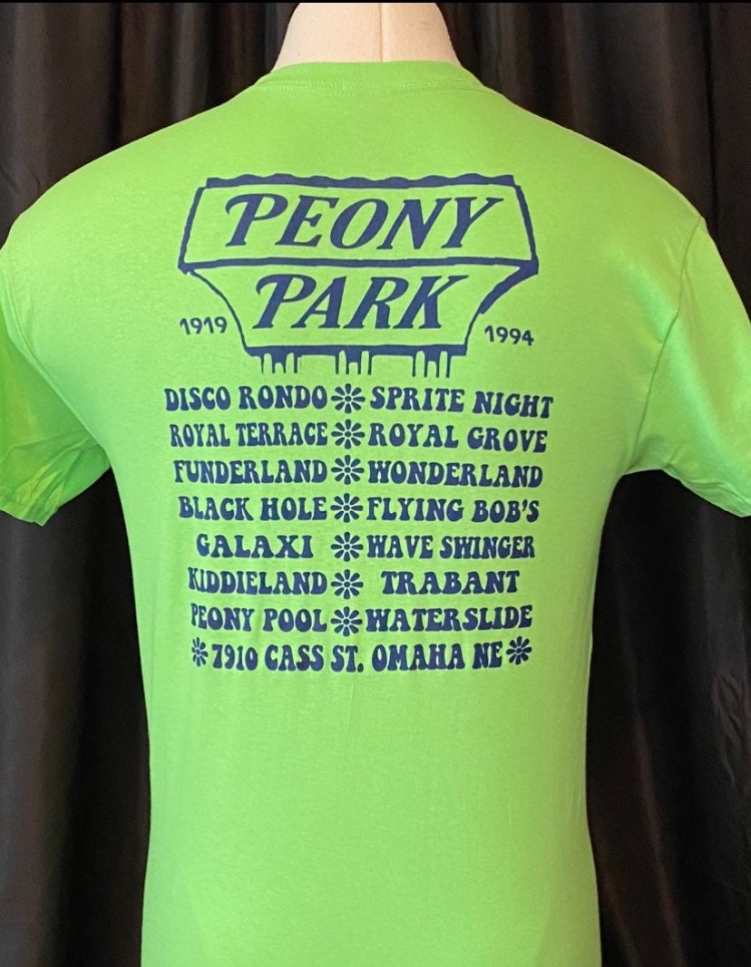 Peony Park Memories Shirt Lime Green