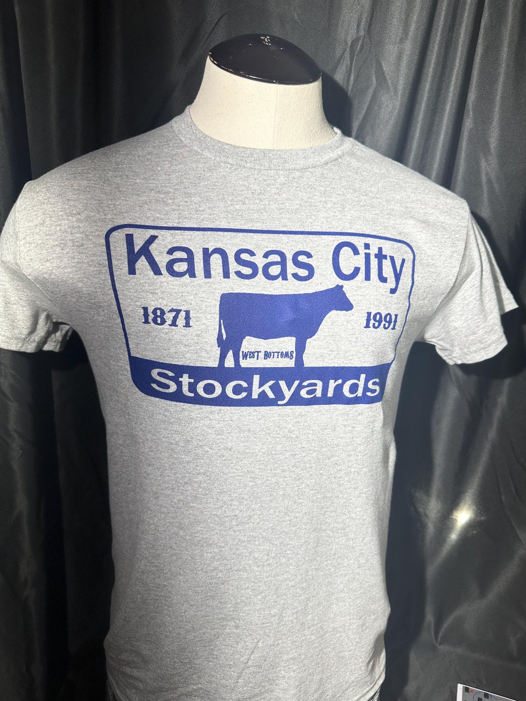 Kansas City Stockyards Shirt Grey