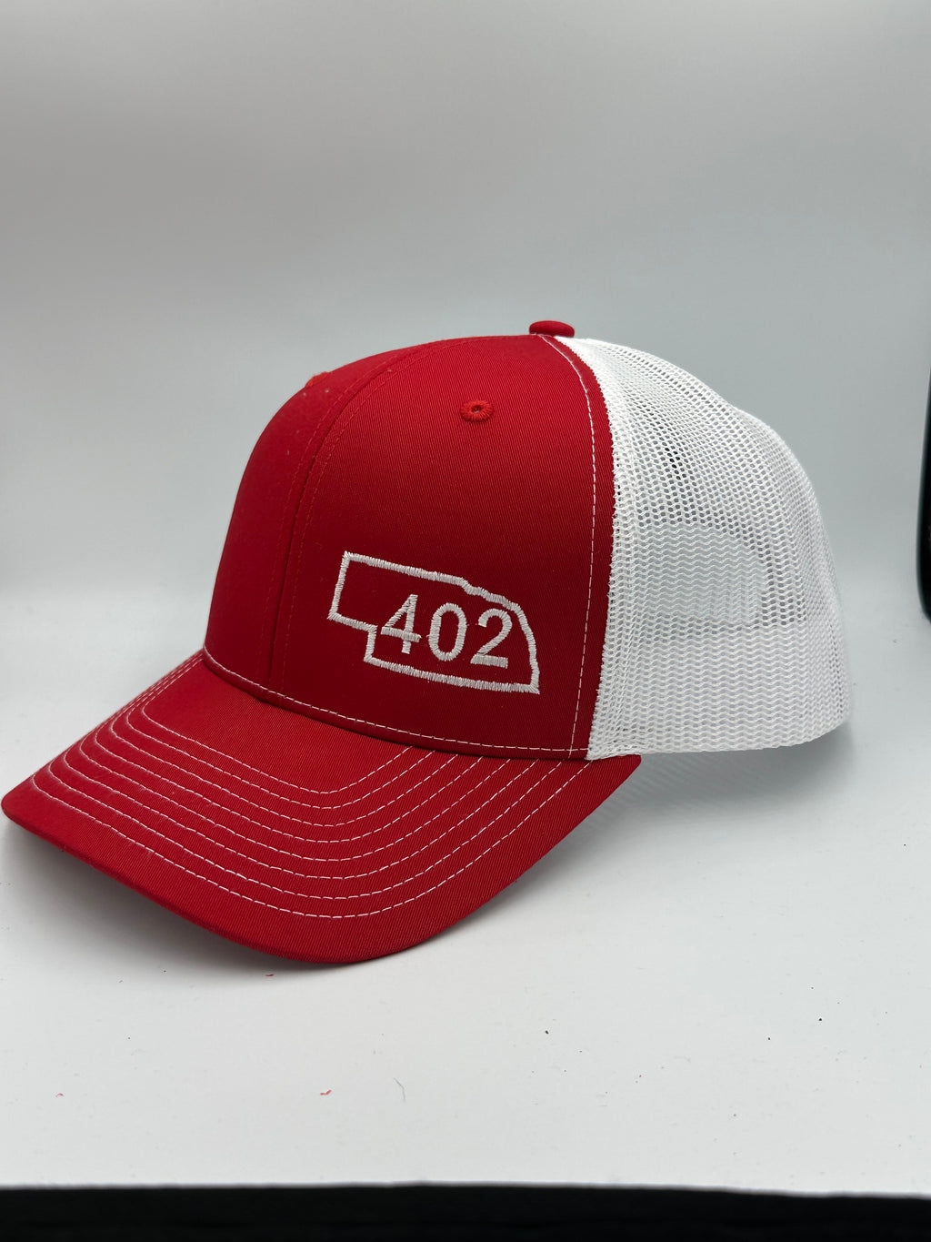 Nebraska 402 Trucker Hat Red