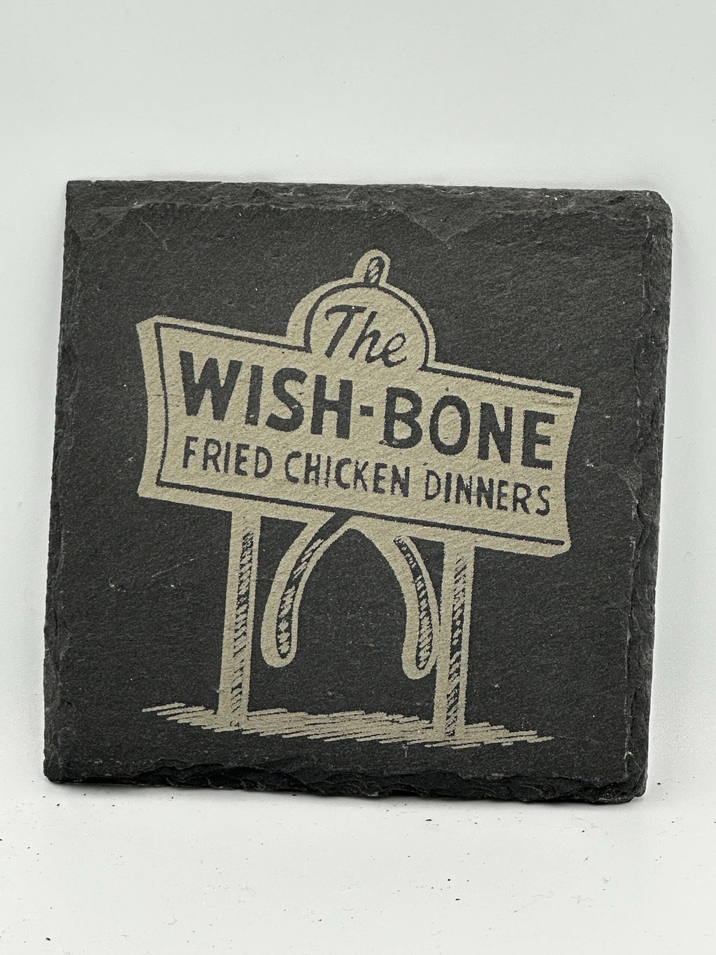 Wishbone Restaurant Slate Coaster