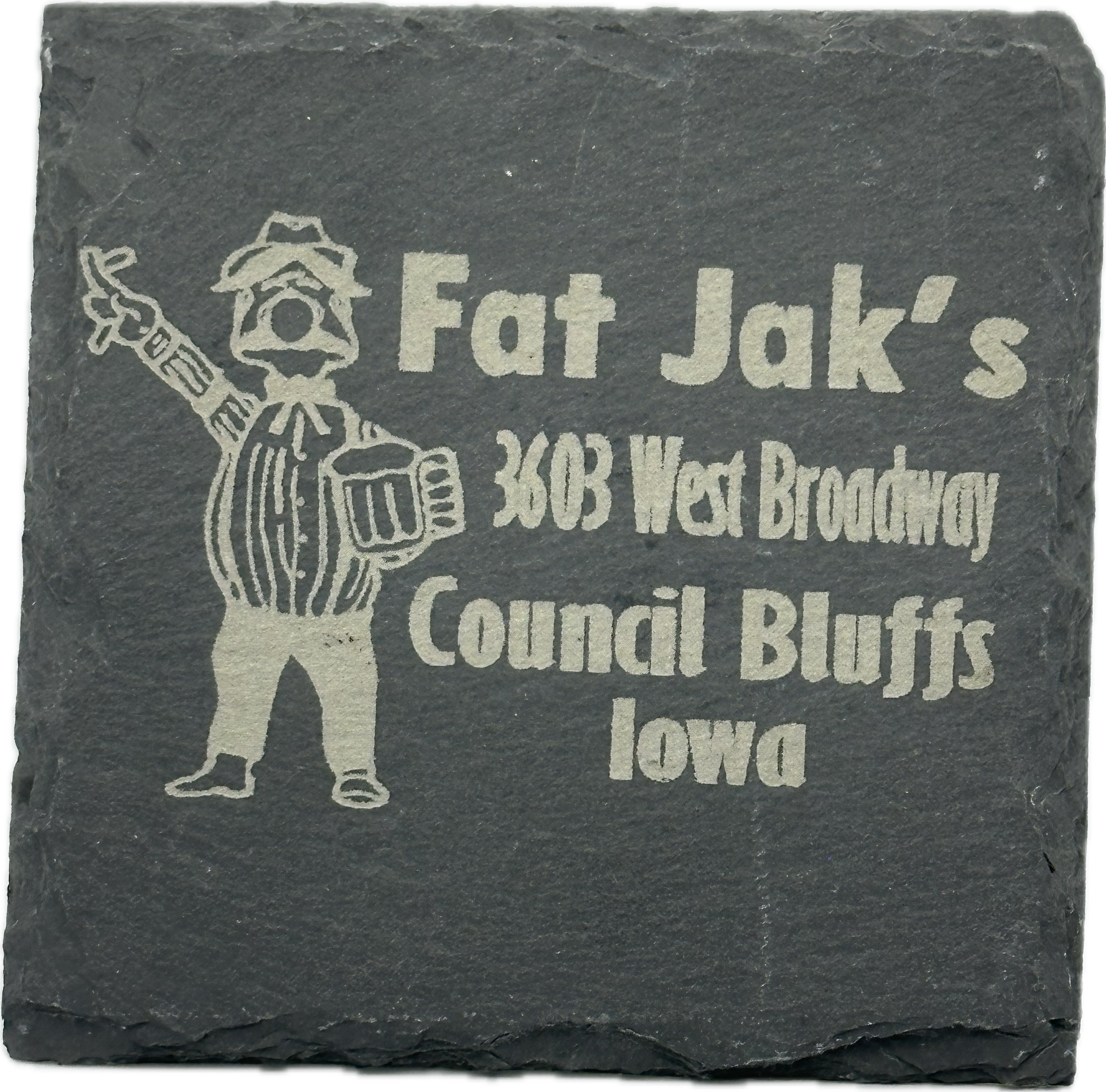 Fat Jak’s Coaster Black Slate
