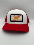 Kansas City  Stockyards Truckers Cap Red