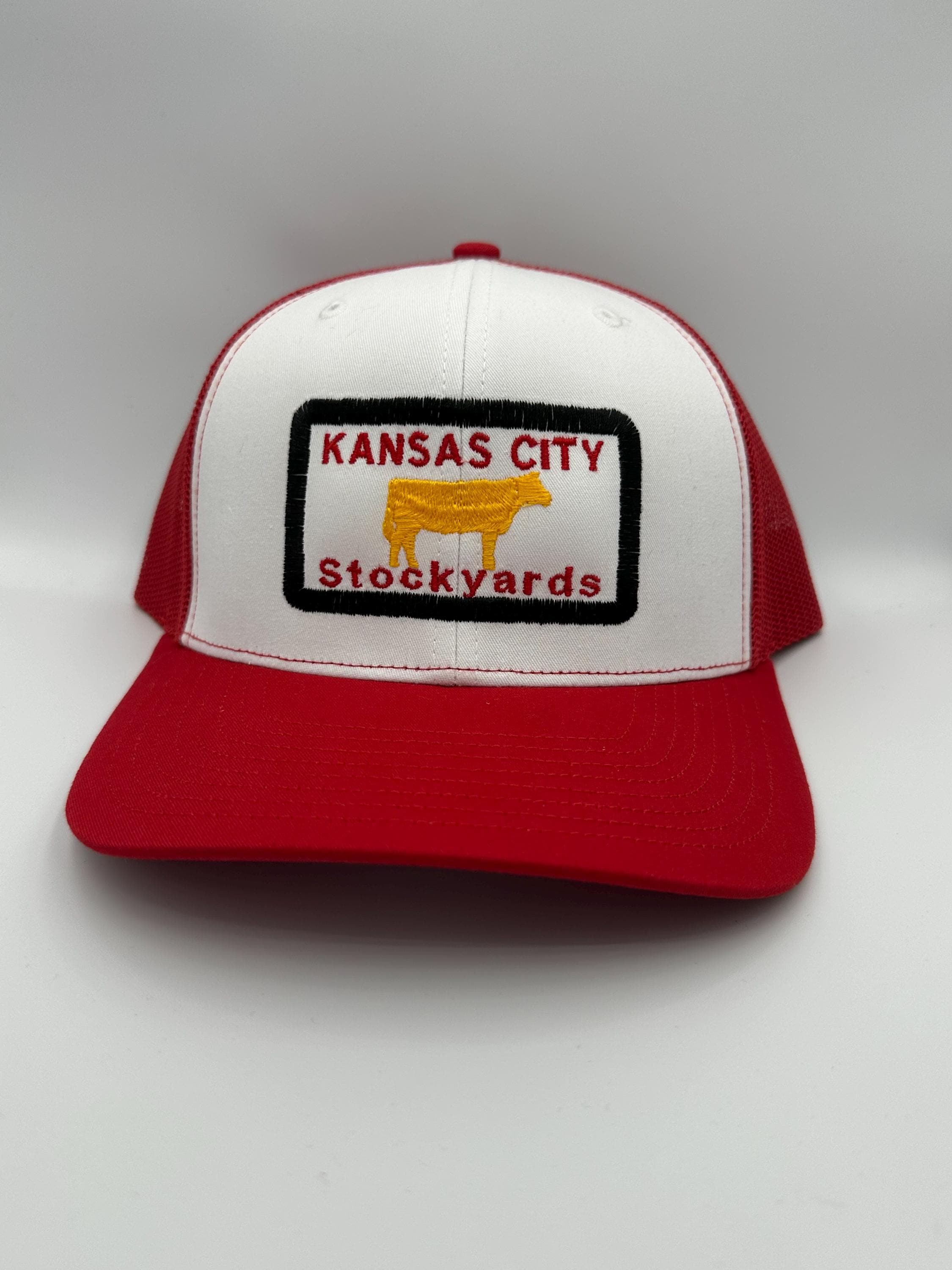 Kansas City  Stockyards Truckers Cap Red