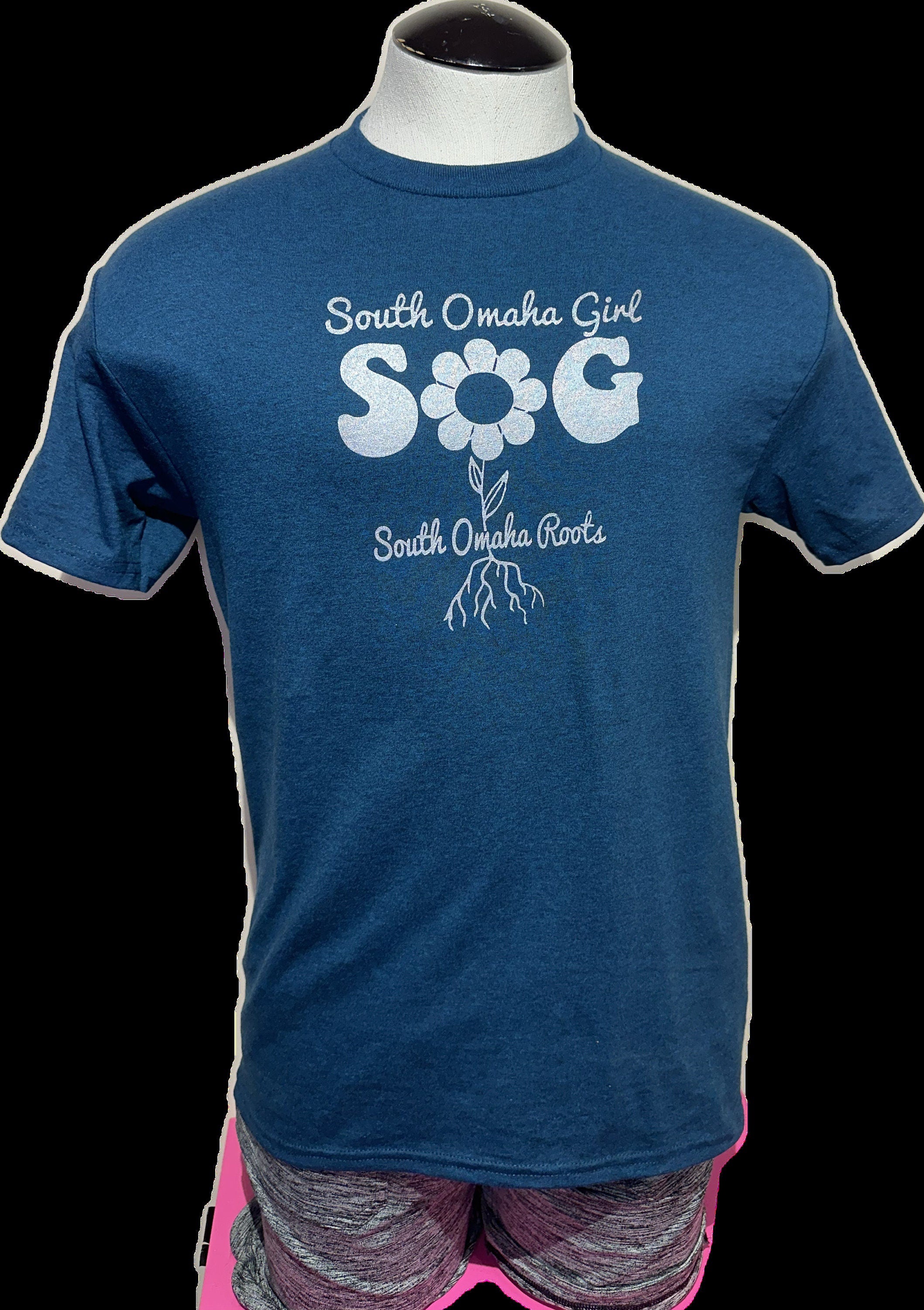 South Omaha Girls  Roots  T-Shirt Midnight