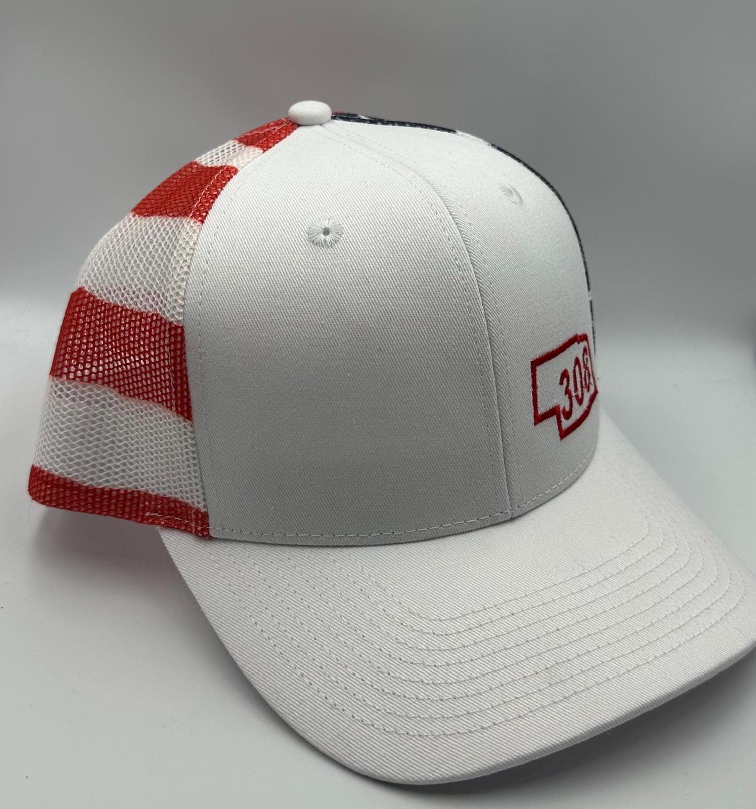 308  Stars & Stripes Truckers Hat