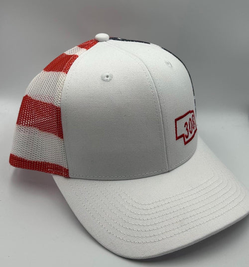 308  Stars & Stripes Truckers Hat