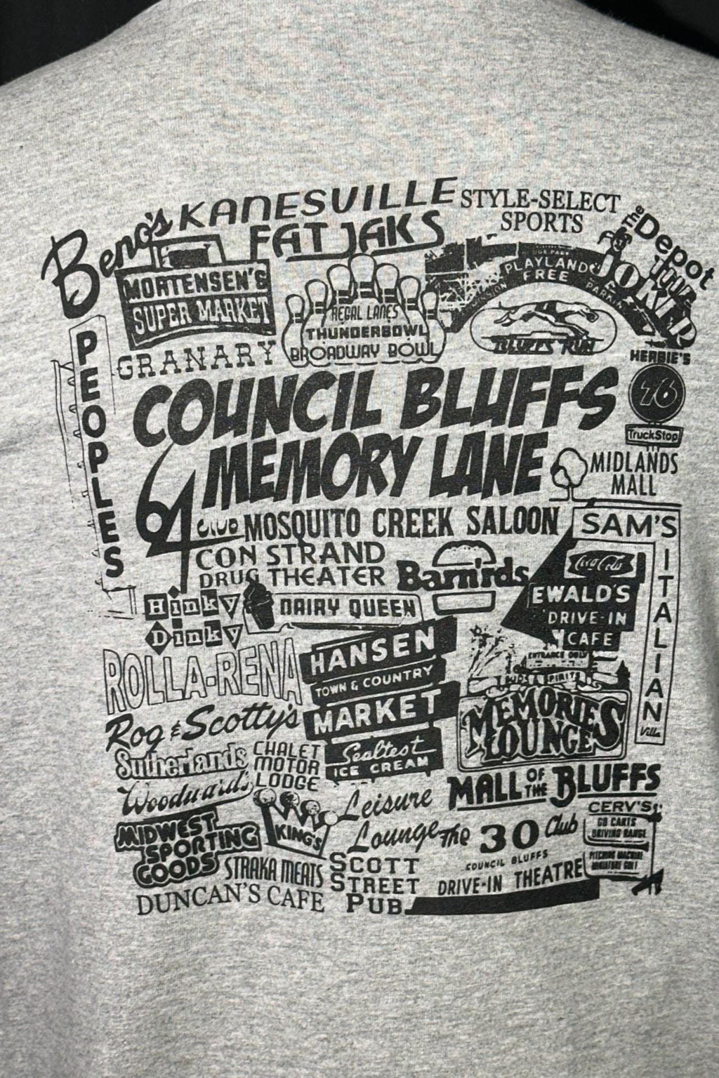 Council Bluffs Memory Lane T-Shirt
