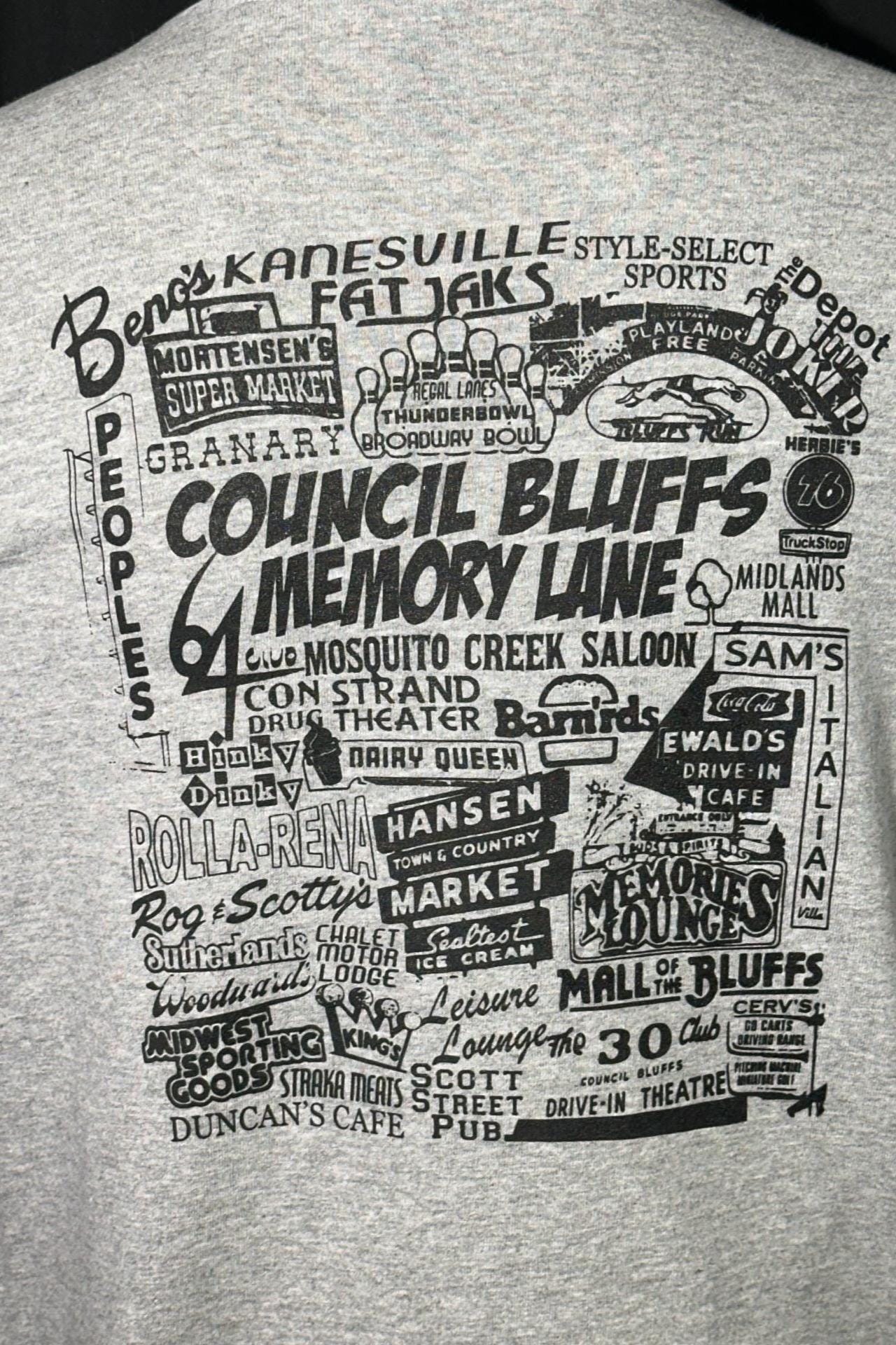 Council Bluffs Memory Lane T-Shirt
