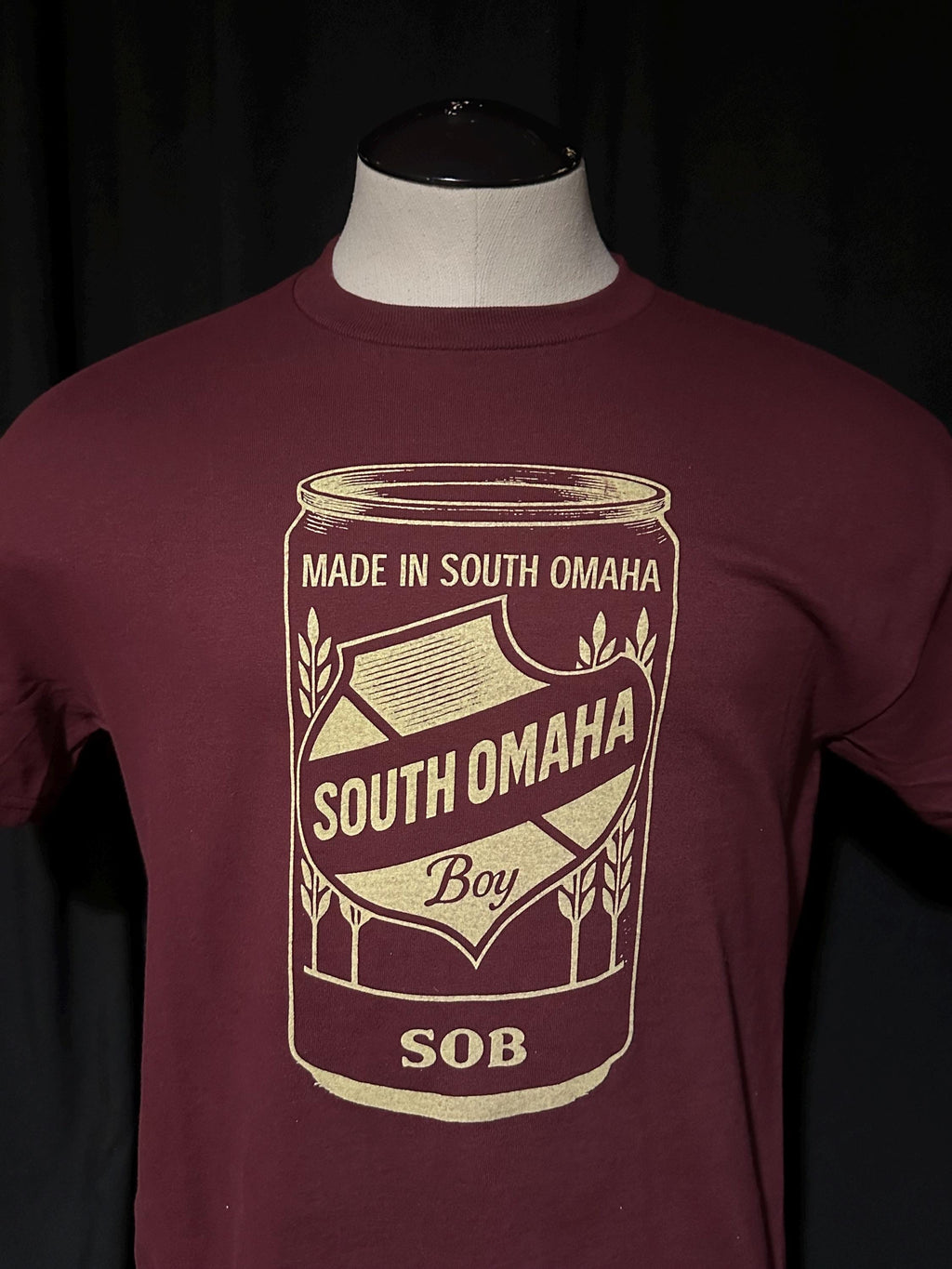 Can of SOB T-Shirt Made In South Omaha