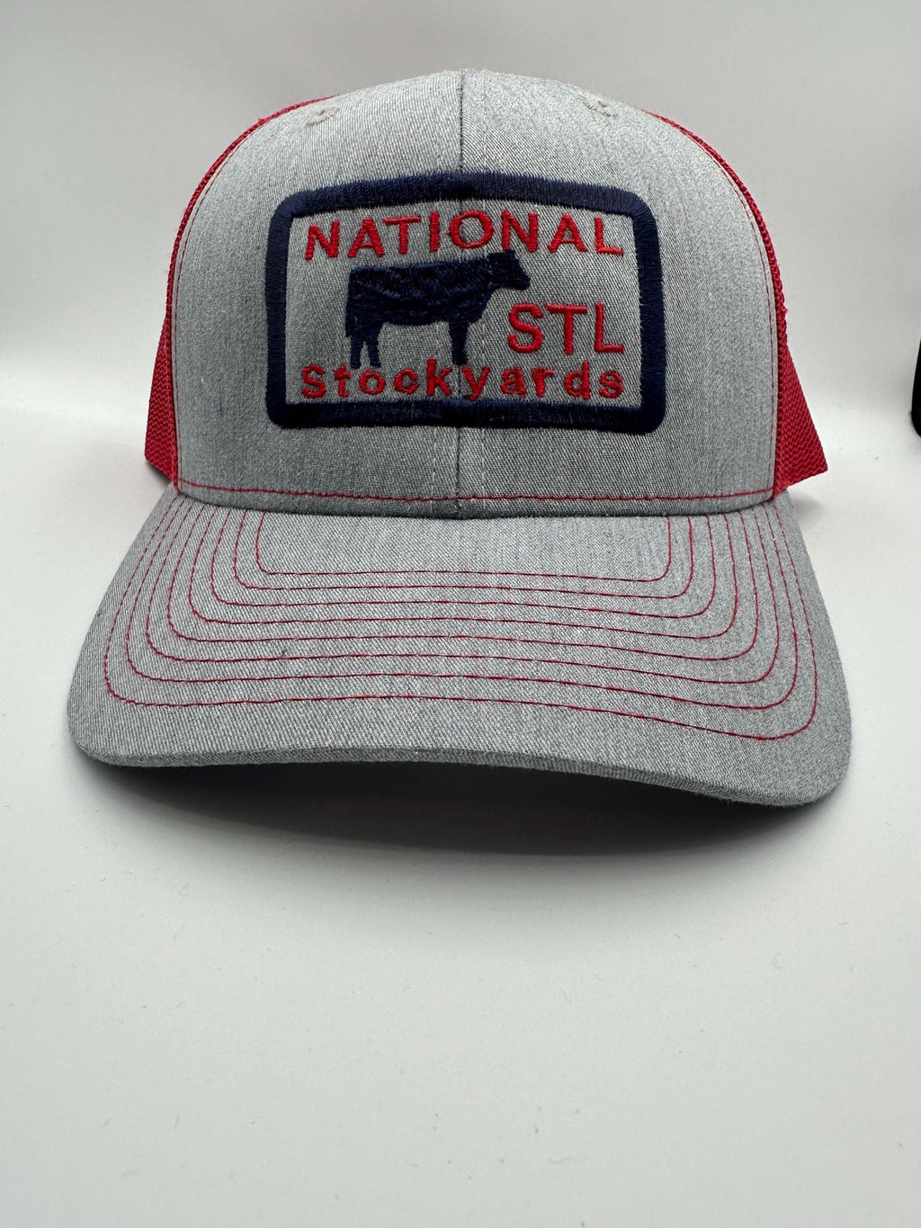 St. Louis National  Stockyards Truckers Cap Red