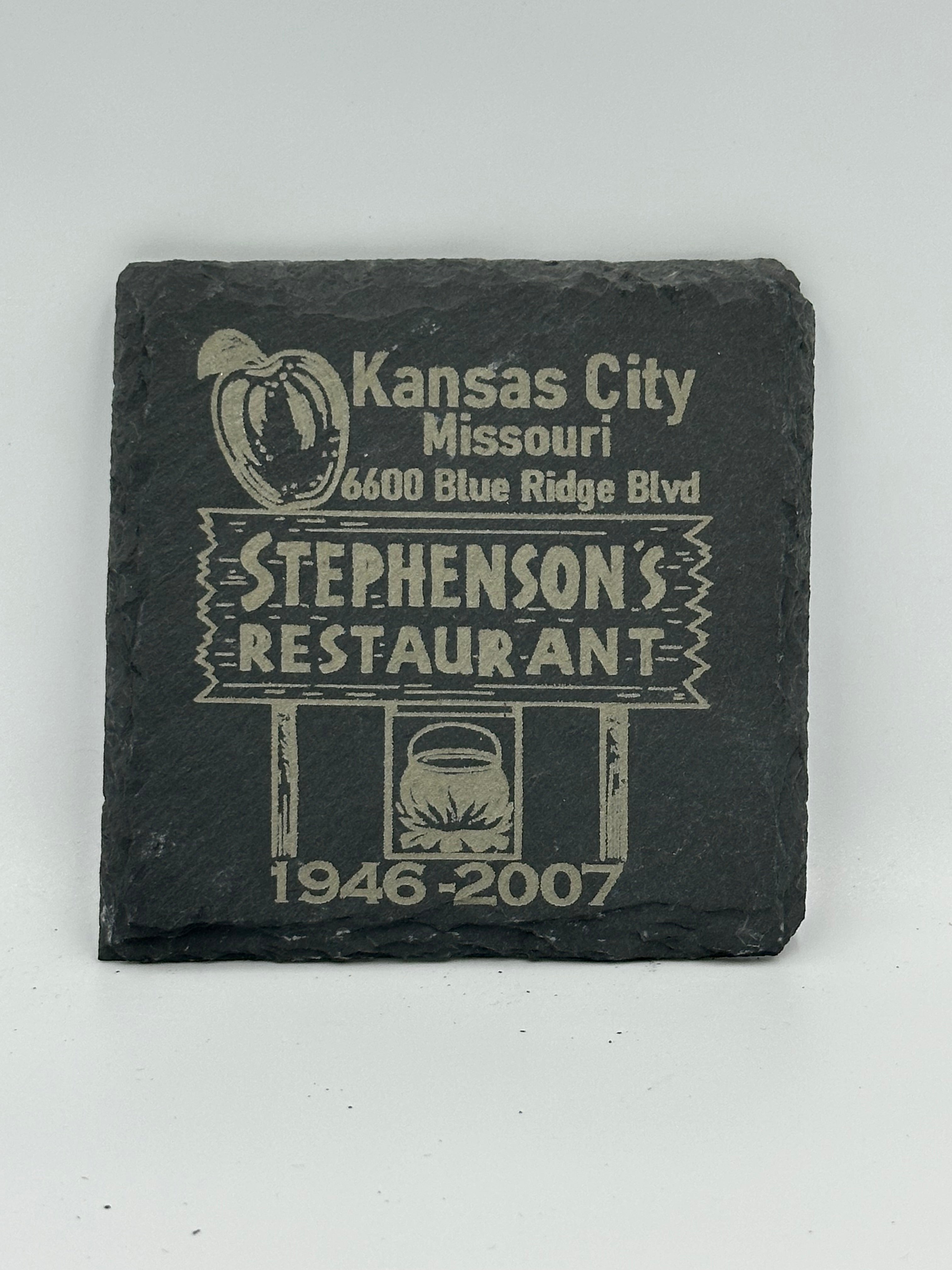 Stephenson’s Restaurant Slate Coaster