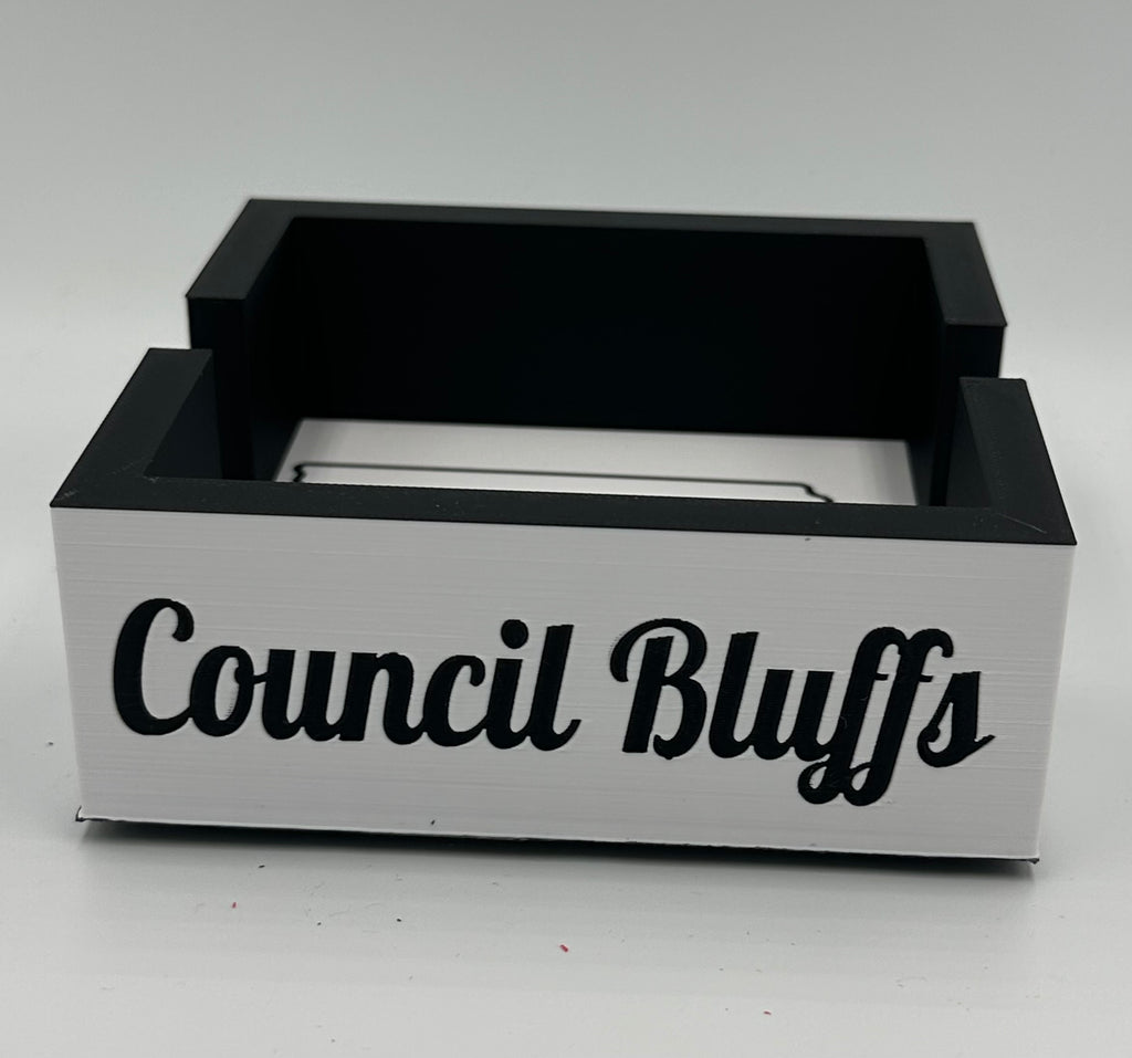 Council Bluffs Black Squirrel Coaster Caddy