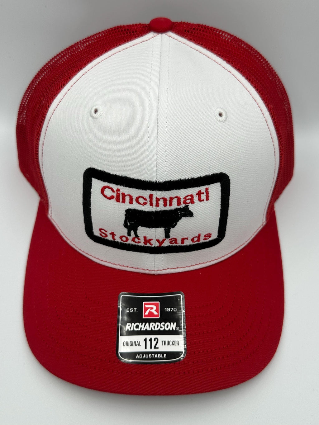 Cincinnati Stockyards Truckers Cap Red