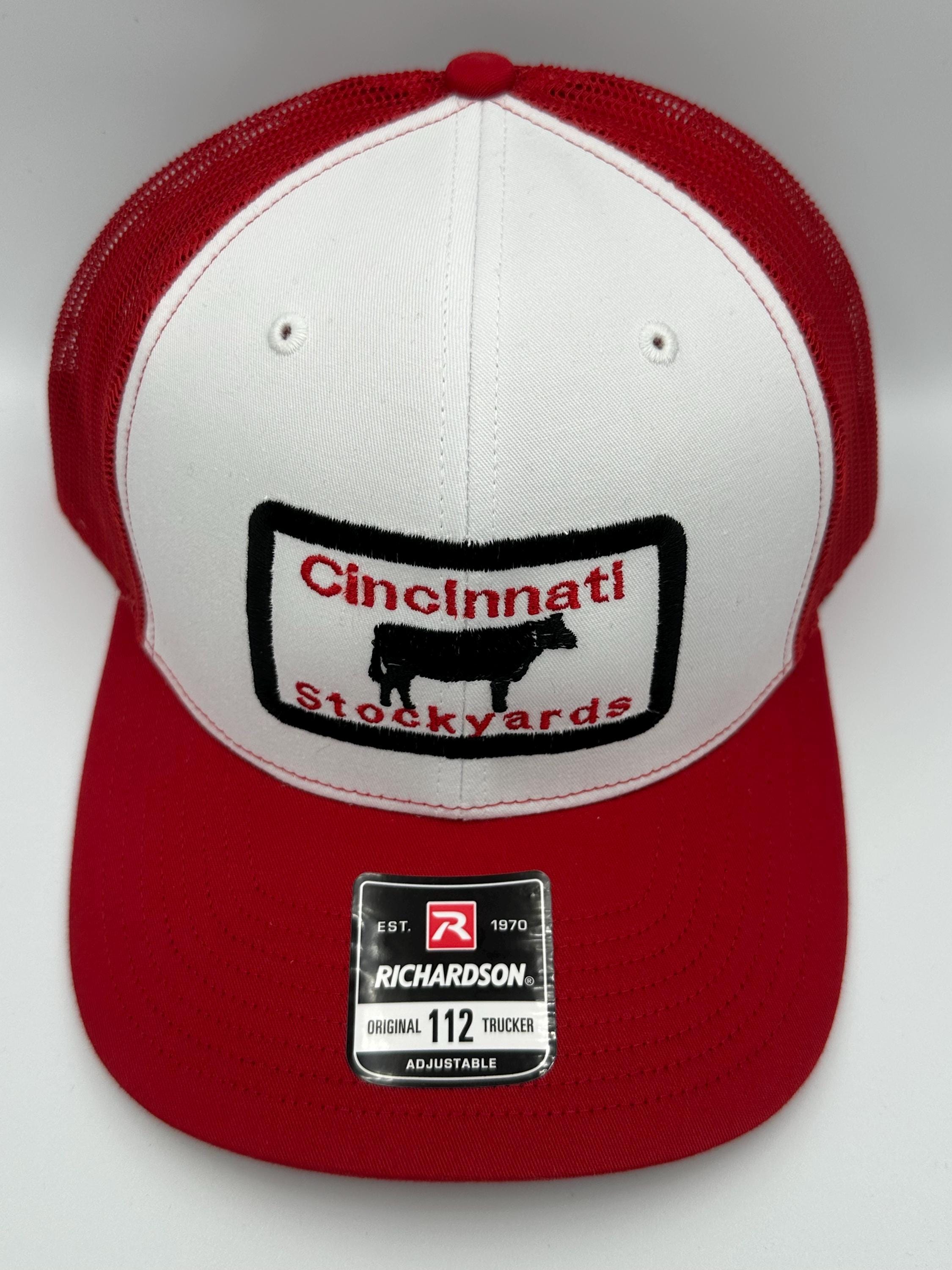 Cincinnati Stockyards Truckers Cap Red