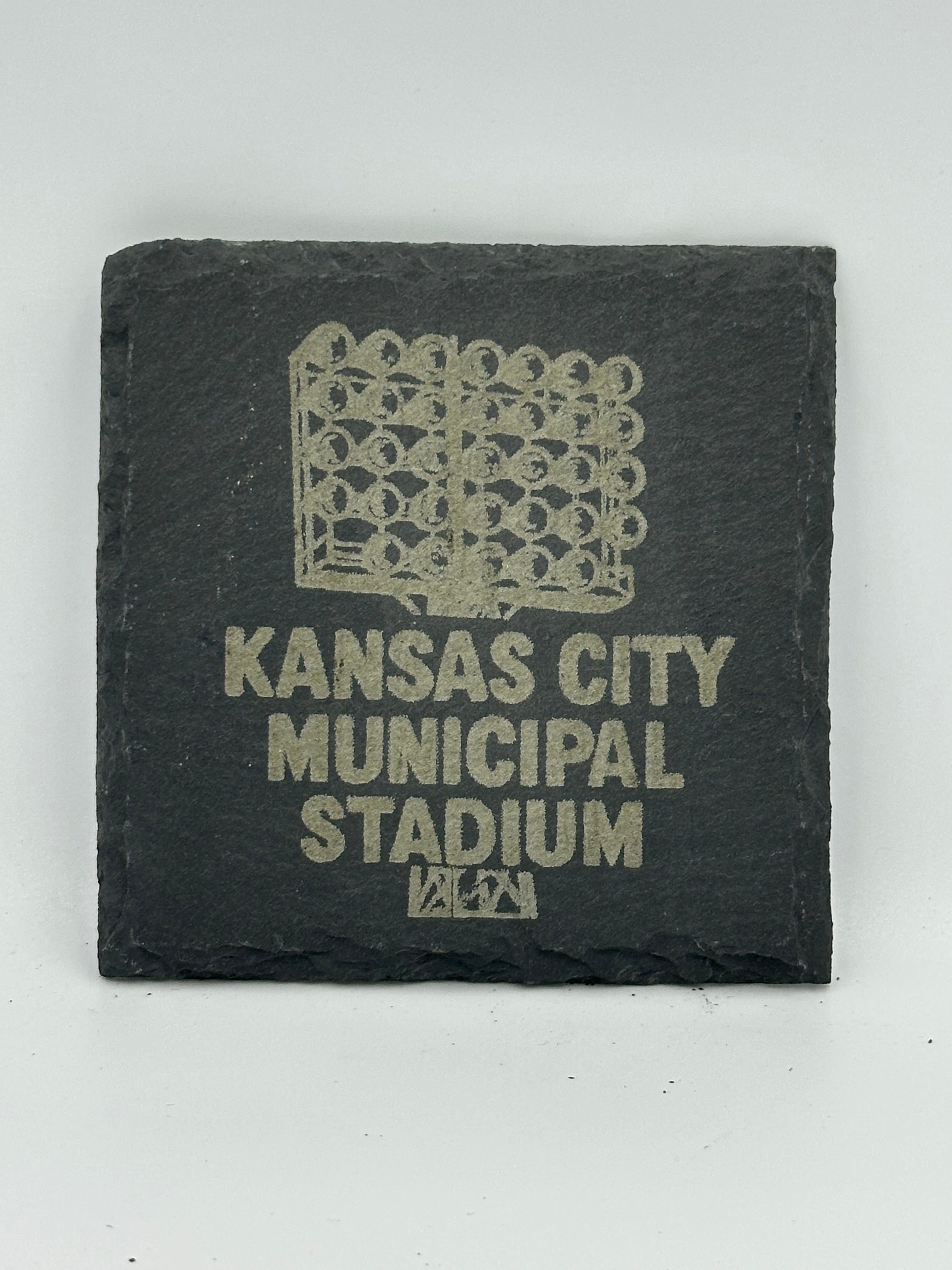 Kansas City Municipal Stadium Slate Coaster