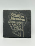 Italian Gardens Slate Coaster