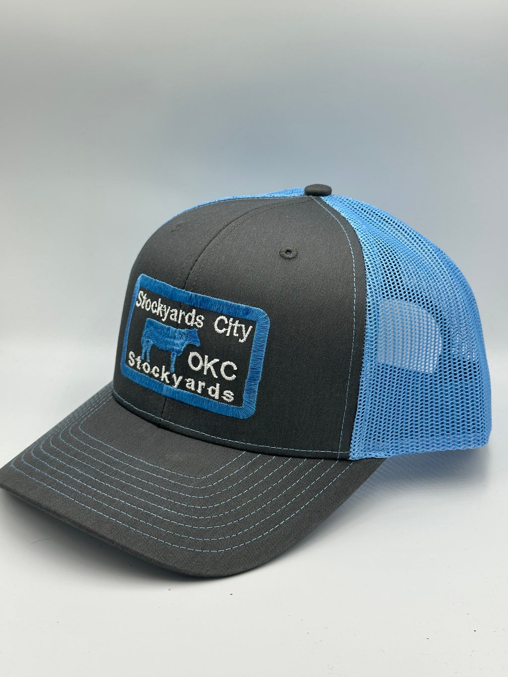 OKC  Stockyards Truckers Cap Blue & Grey