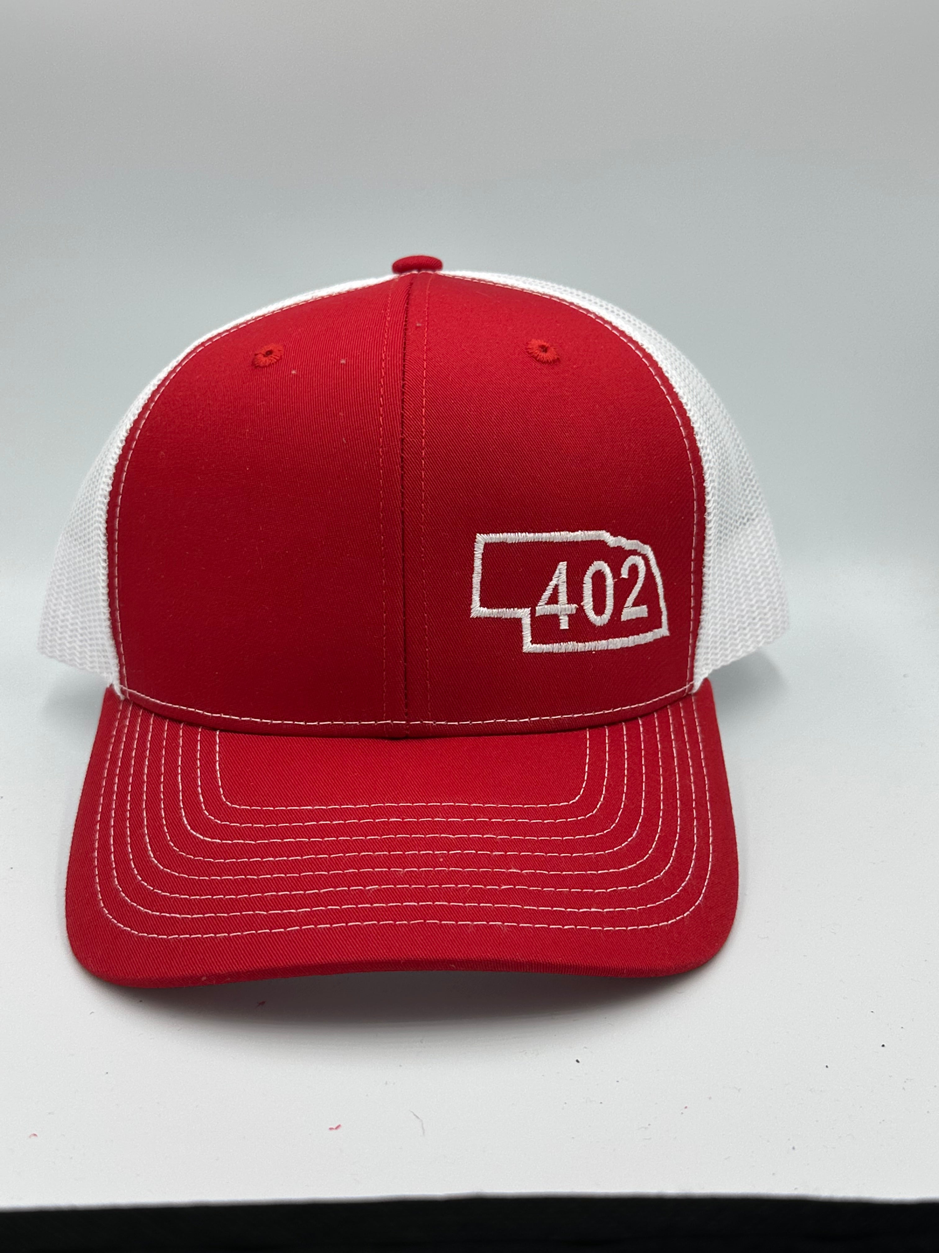 Nebraska 402 Trucker Hat Red