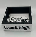 Council Bluffs Black Squirrel Coaster Caddy