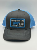 OKC  Stockyards Truckers Cap Blue & Grey