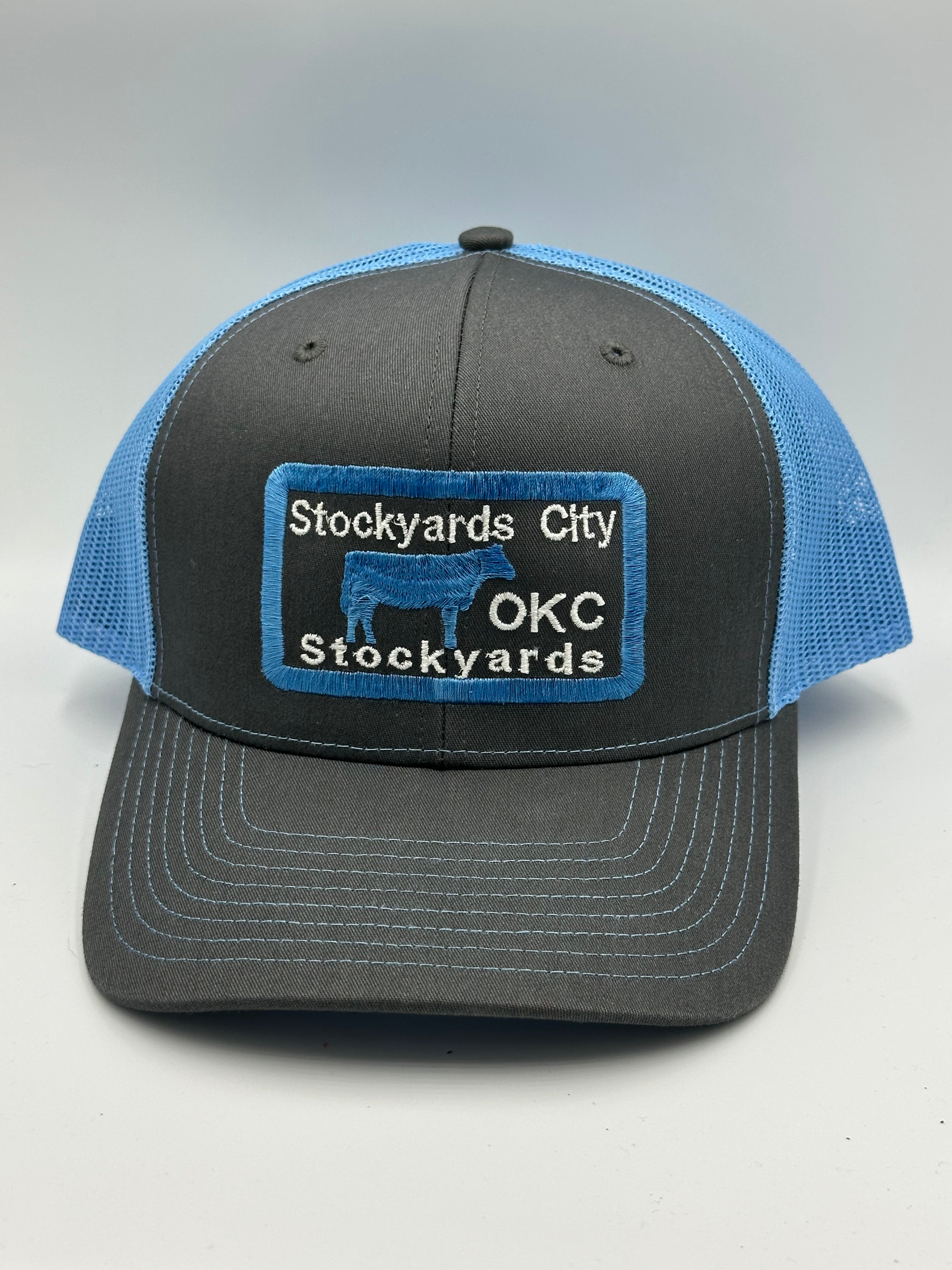 OKC  Stockyards Truckers Cap Blue & Grey