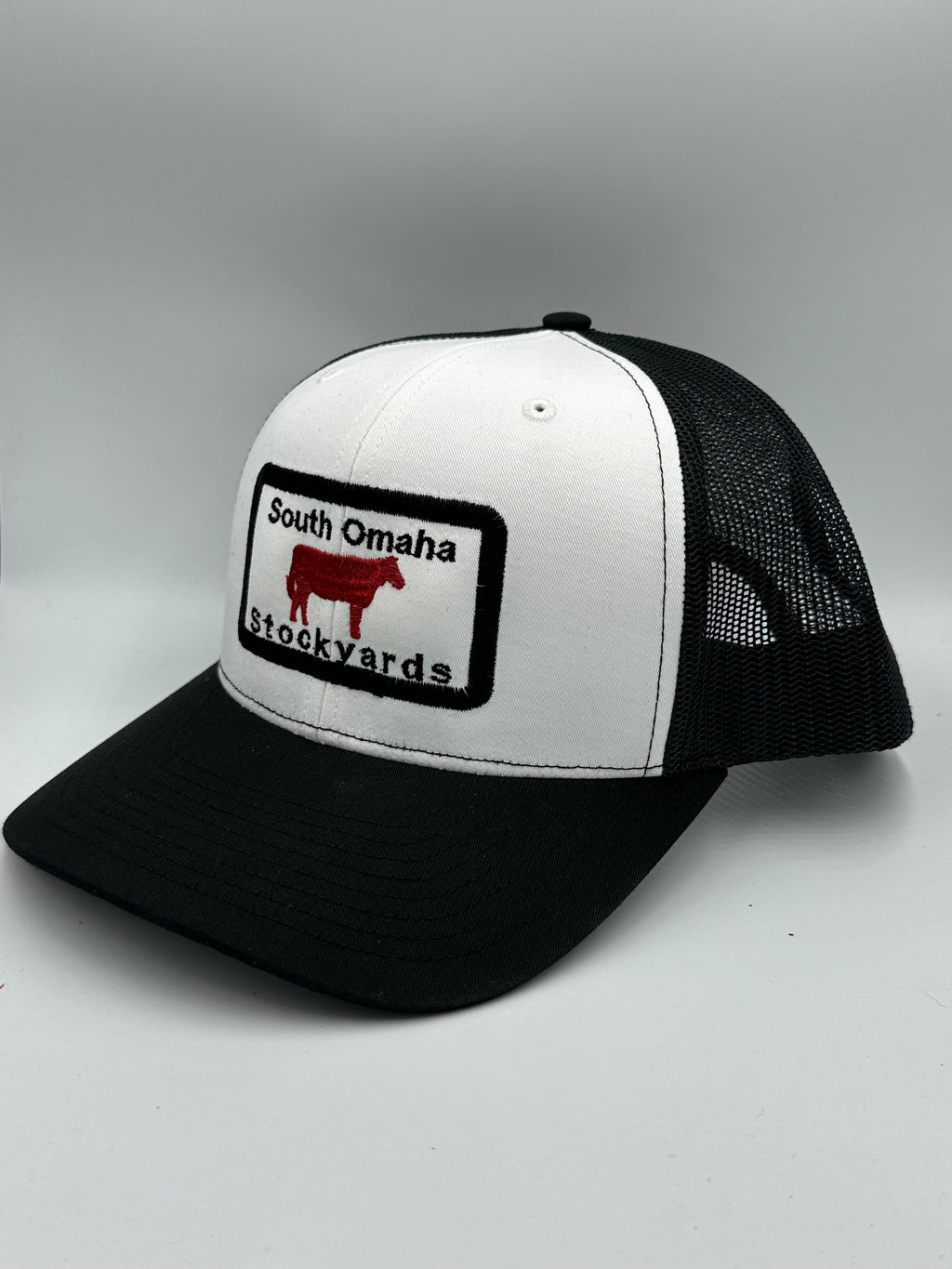 South Omaha Stockyards cap Black, White & Red