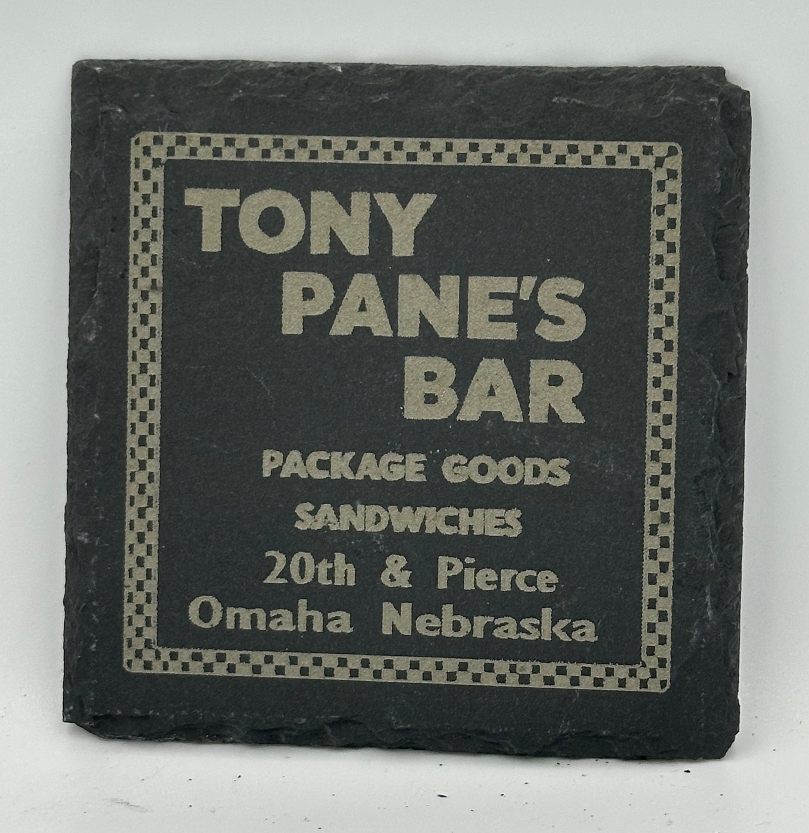 Tony Pane’s Bar Slate Coaster