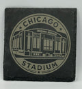 Chicago Stadium Slate Square Coaster