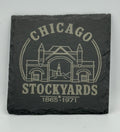 Chicago Stockyards Slate Square Coaster