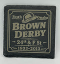 Brown Derby Slate Coaster
