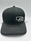 Nebraska 402 Trucker Hat Black
